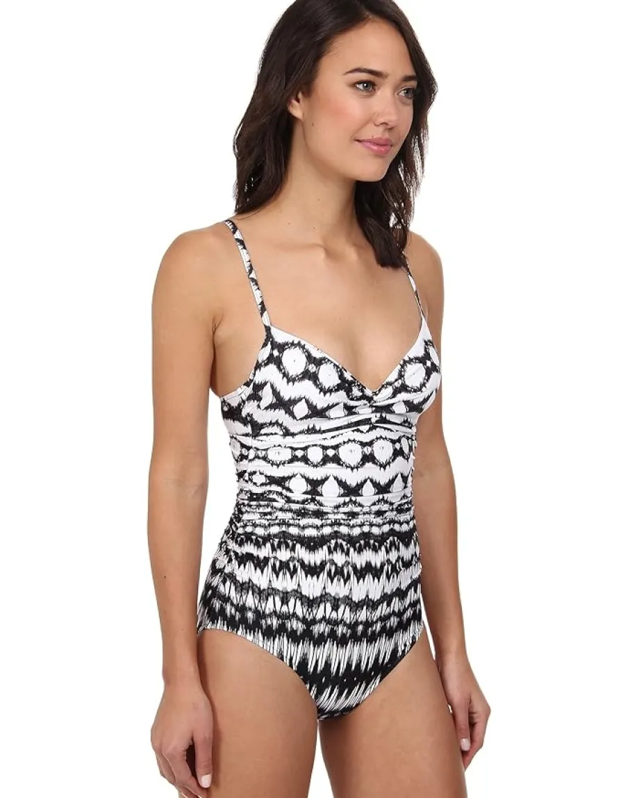 Badgley Mischka Aliyah Shirred Underwire Mio Multi Discount