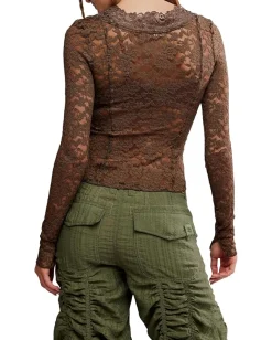 Free People All Night Long Sleeve Teak Outlet