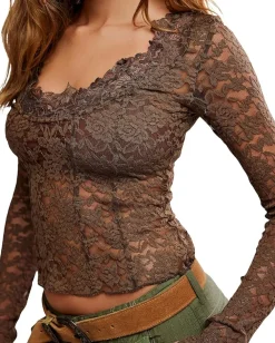 Free People All Night Long Sleeve Teak Outlet
