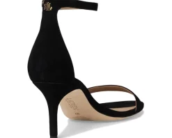 Women Lauren Ralph Lauren Allie Mid-Heel Suede Sandals