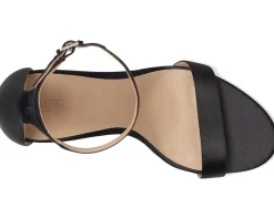 Women Lauren Ralph Lauren Allie Pave-Buckle Satin Sandals