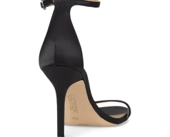 Women Lauren Ralph Lauren Allie Pave-Buckle Satin Sandals