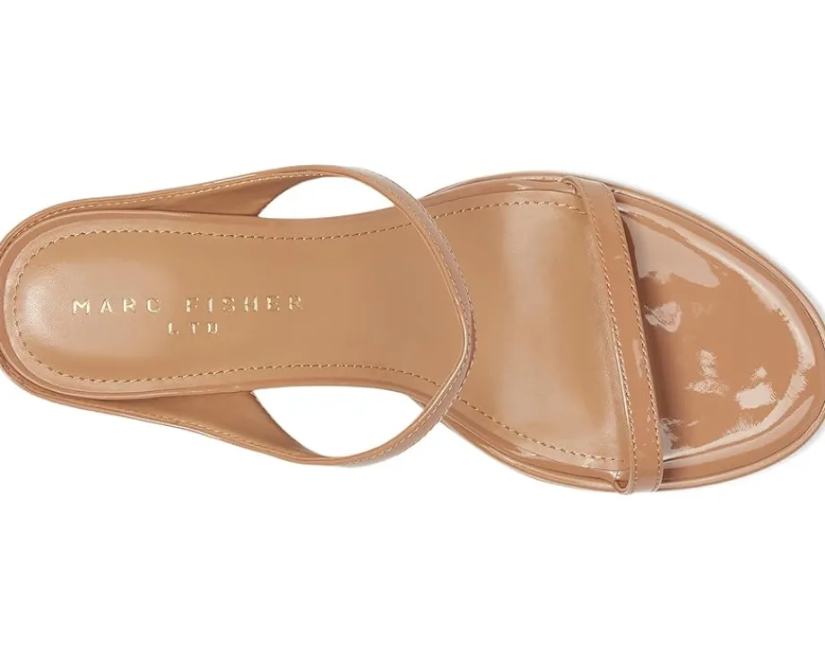 Marc Fisher LTD Alonde Medium Brown Patent Leather Clearance