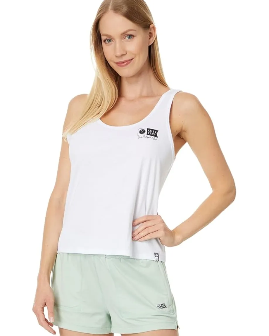 Salty Crew Alpha Classic Tank White Clearance