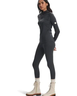 Varley Always Warm Half Zip Baselayer Black Marl New