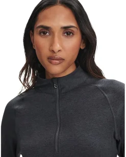 Varley Always Warm Half Zip Baselayer Black Marl New