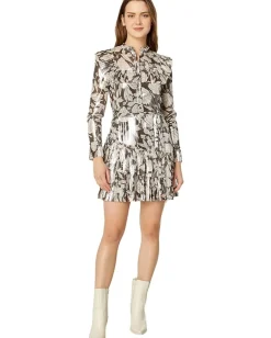 Ted Baker Alyvia Ruffle Detail Mini Shirtdress Dark Brown Outlet