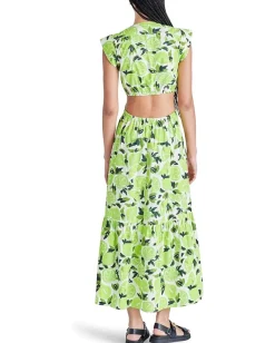 Steve Madden Amanda Midi Dress Neon Green Discount