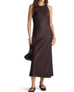 Women Madewell Ameera Dress -drapey Satin.