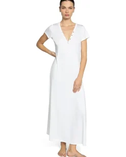 Robin Piccone Amy Long T-Shirt Dress White Outlet