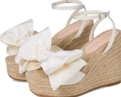 Loeffler Randall Angelina Bow Wedge Cream/Natural Online