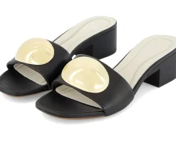 Franco Sarto A-nika Slide Sandals Black Clearance
