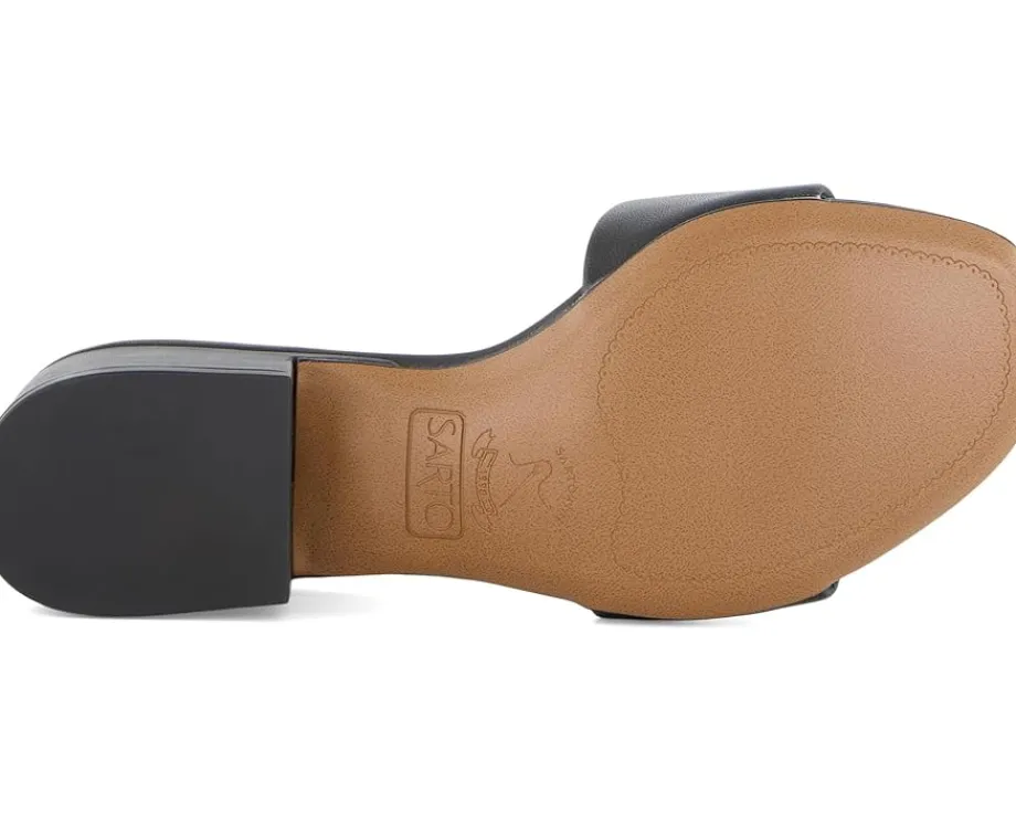 Franco Sarto A-nika Slide Sandals Black Clearance