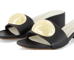 Franco Sarto A-nika Slide Sandals Black Clearance