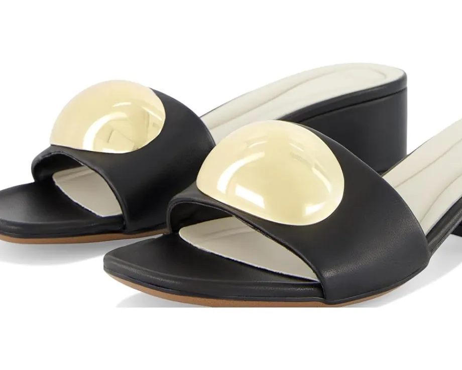 Franco Sarto A-nika Slide Sandals Black Clearance
