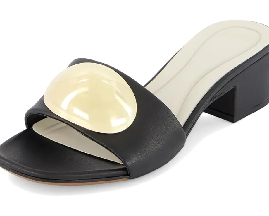 Franco Sarto A-nika Slide Sandals Black Clearance