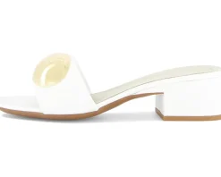 Franco Sarto A-nika Slide Sandals Bright White Clearance
