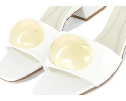 Franco Sarto A-nika Slide Sandals Bright White Clearance