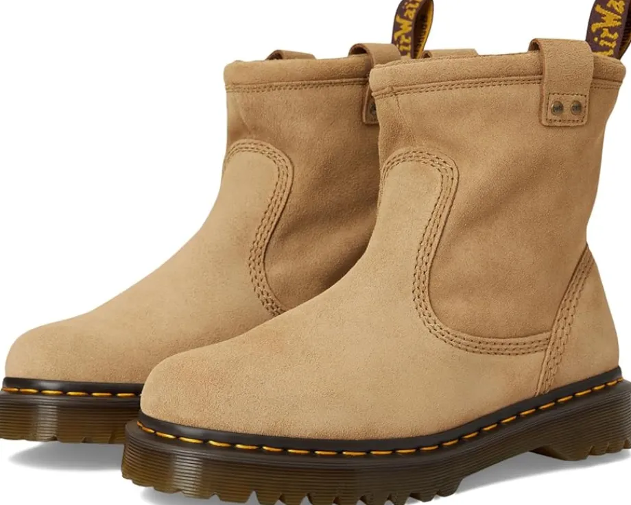 Dr. Martens Anistone Lo Leather Boots Sand Discount