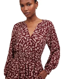 Madewell Anita Dress - Crepe Bordeaux Best
