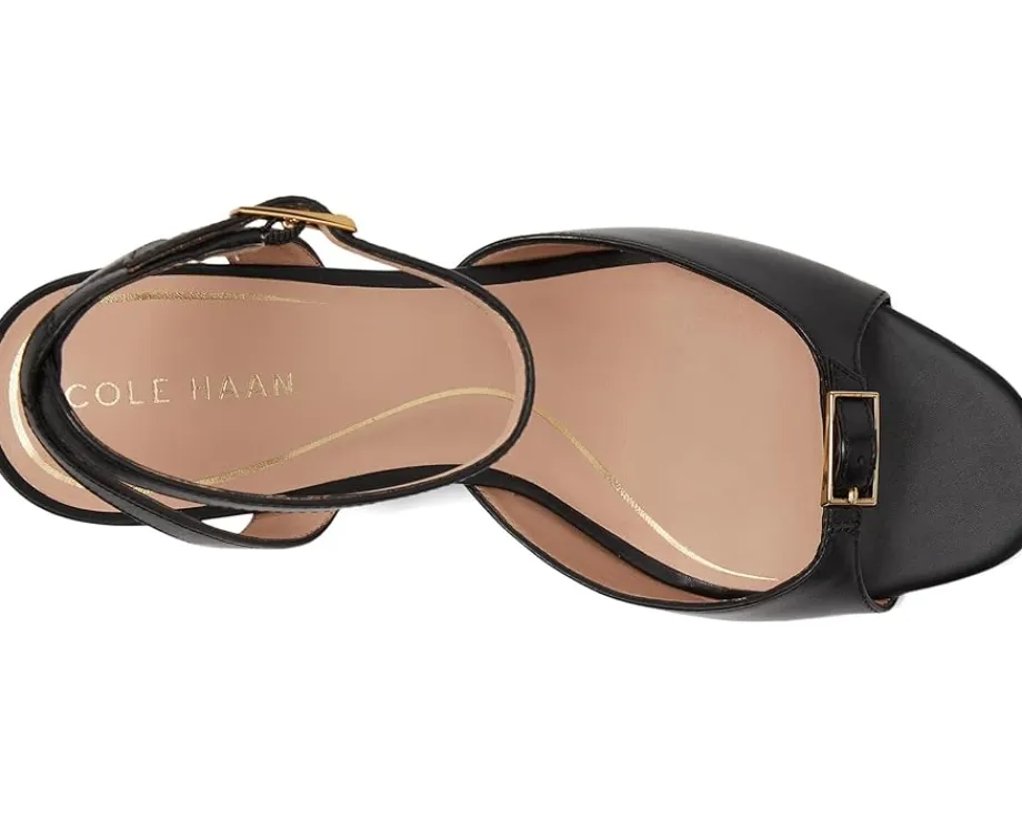 Cole Haan Annalise Buckle Sandals Black Leather