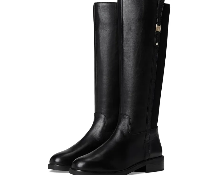 Vince Camuto Annora Knee High Riding Boot Black Outlet