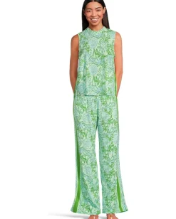 Lilly Pulitzer Anya Top Cool Mint Catchin Rays Engineered Top New