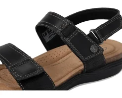 Clarks April Clover Black Combi Leather Discount