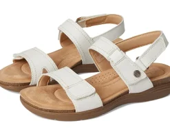 Clarks April Clover Off White Combi Leather Discount