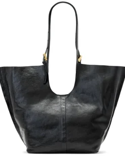 AllSaints Ara Shine East/West Tote Black