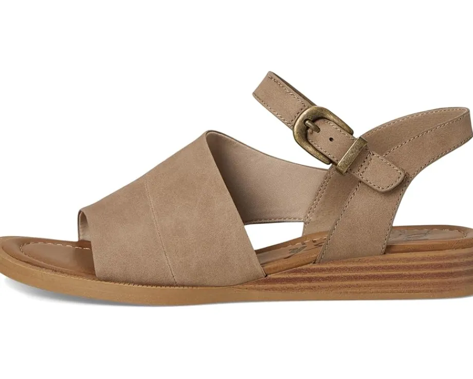 Blowfish Malibu Ardice Strappy Sandals Oak Tan Faux Suede Discount