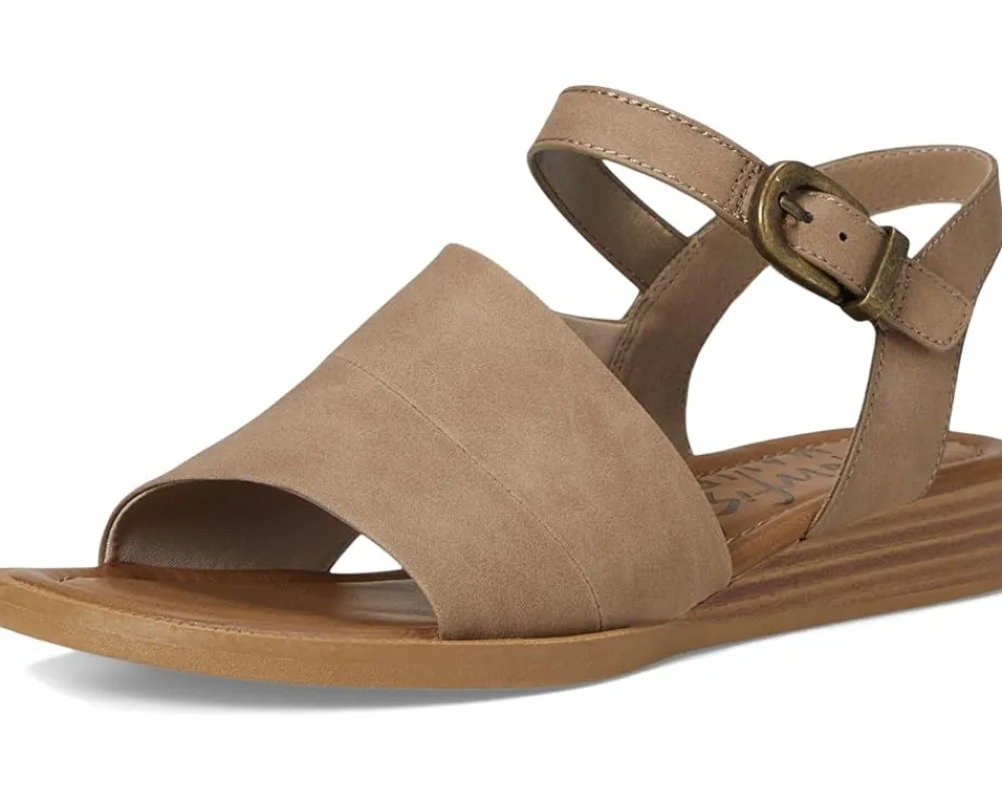 Blowfish Malibu Ardice Strappy Sandals Oak Tan Faux Suede Discount