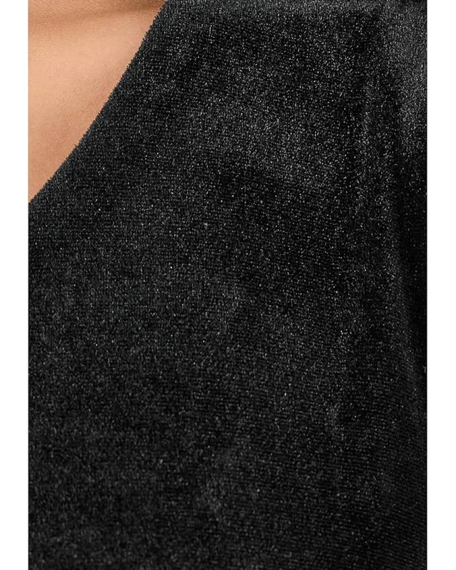 AllSaints Ari Velvet Top Black Sale