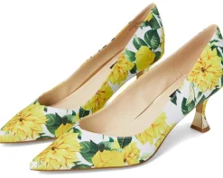 Nine West Ariella 2 Yellow Rose Floral Multi Hot