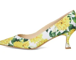 Nine West Ariella 2 Yellow Rose Floral Multi Hot