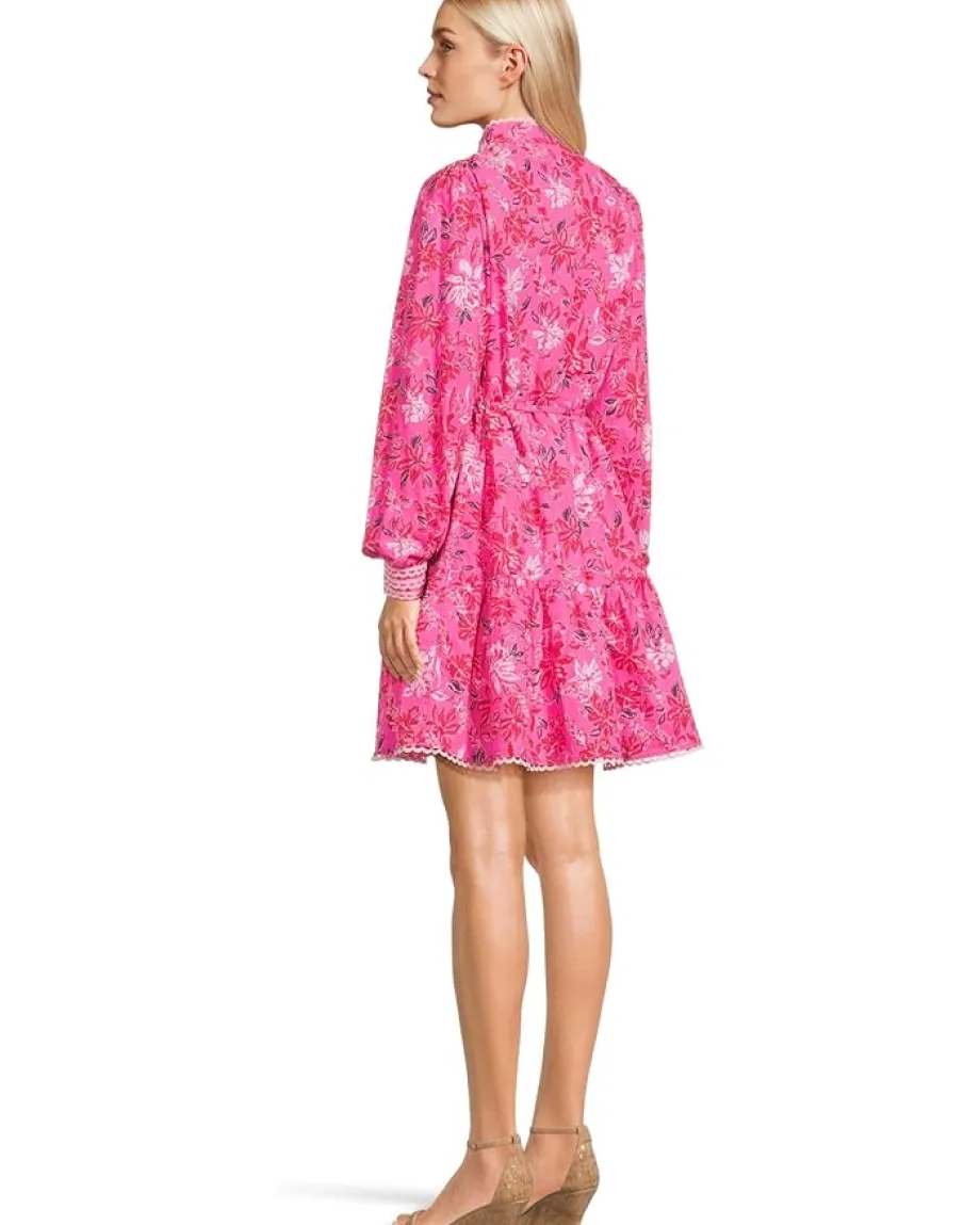 Lilly Pulitzer Arletta Dress Passion Fruit Pink Giraffic Park Outlet