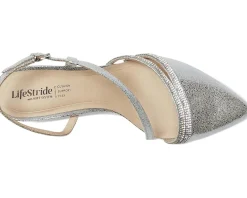 LifeStride Arlo2 Silver Faux Leather