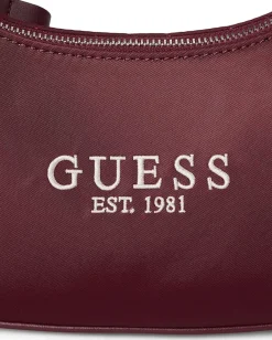 GUESS Arona Shoulder Bag Wine