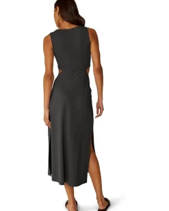 Beyond Yoga Around The World Front Twist Dress Black Clearance