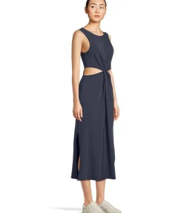Women Beyond Yoga Around The World Front Twist Dress