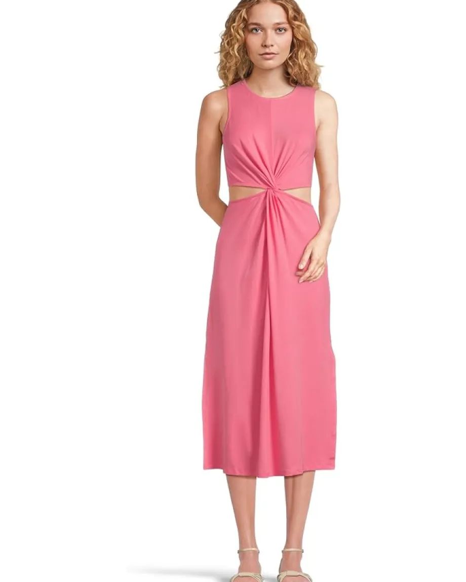 Women Beyond Yoga Around The World Front Twist Dress