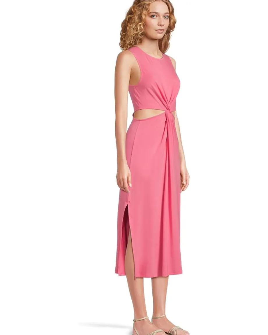 Women Beyond Yoga Around The World Front Twist Dress