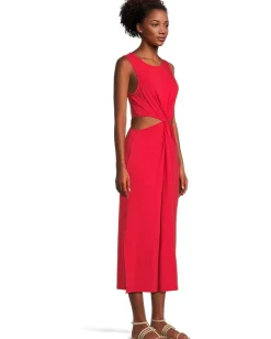 Women Beyond Yoga Around The World Front Twist Dress