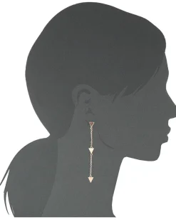 Women SHASHI Arrow Linear Earrings