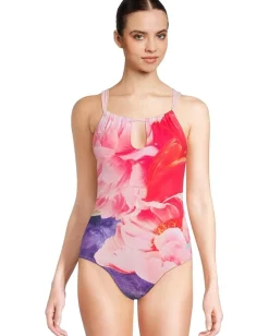 Women Tommy Bahama Artist Series High Neck 1Pc