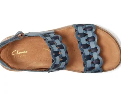 Clarks Arwell Glide Blue Combi Leather Clearance