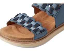 Clarks Arwell Glide Blue Combi Leather Clearance