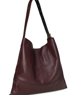 AllSaints Asha Shoulder Bag Dark Red Online