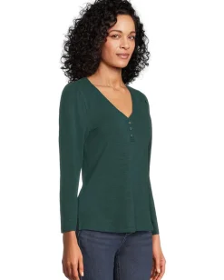 Women Tommy Bahama Ashby Isles Placket Puff Sleeve Top