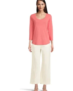 Tommy Bahama Ashby Isles Rib 3/4 Sleeve Scoop Melon Berry Sale